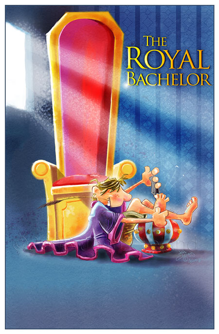 Royal Bachelor Poster Illustration