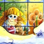 Illustration of Santa Claus being mugged