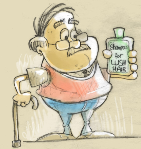 Shampoo Shopper Color Sketch