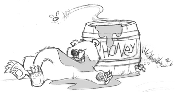 honey-bear-sketch