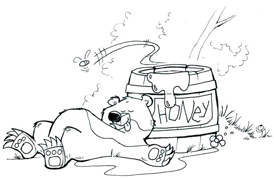bear-honey-inside-sketch