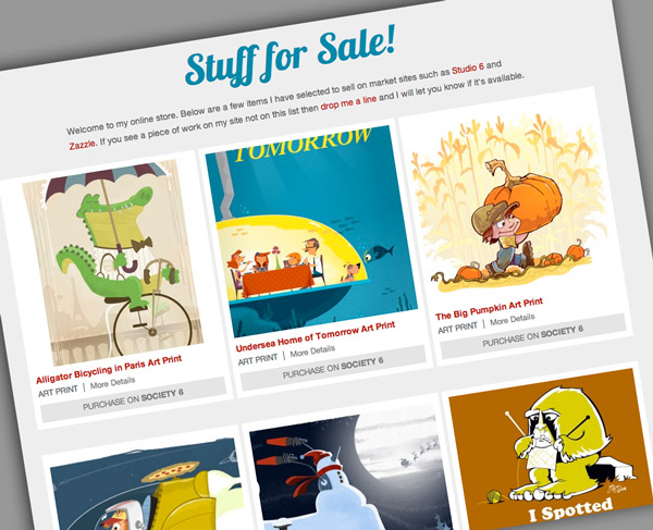 Josh Cleland's art prints store