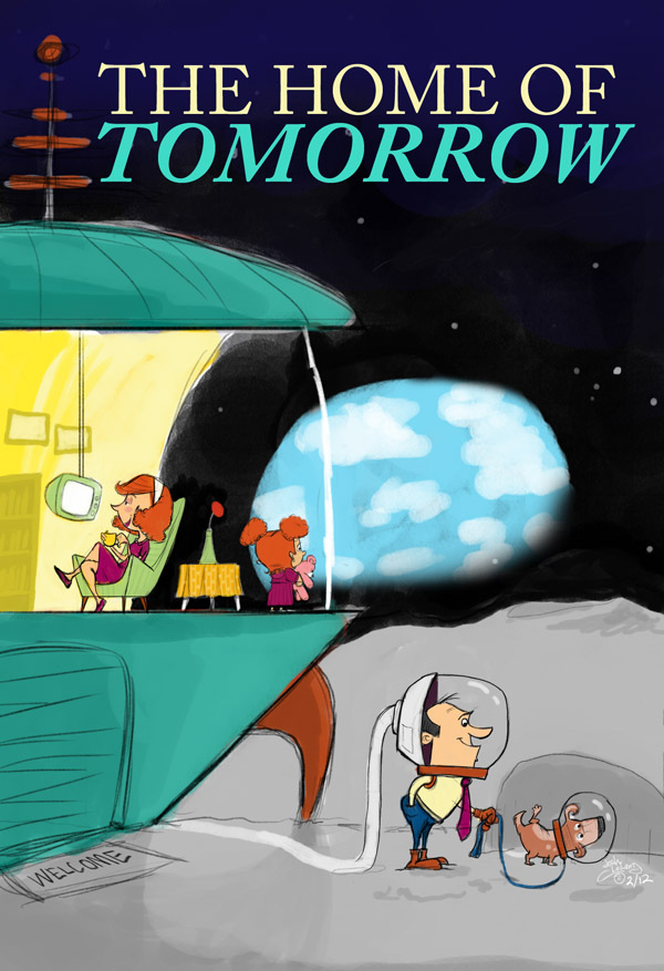 Home of Tomorrow The Moon Color Sketch Home of Tomorrow The Moon Color Sketch