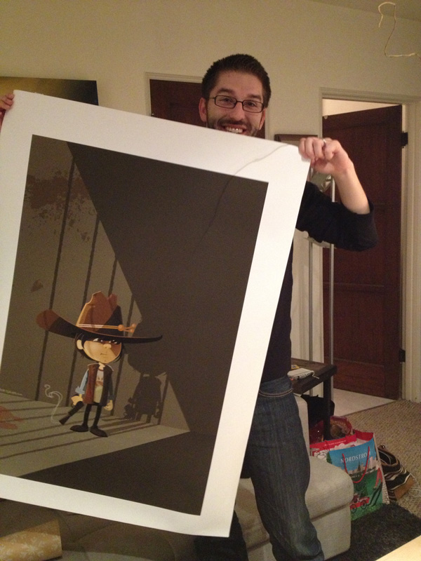 The illustration was printed at a size of 24" by 36".
